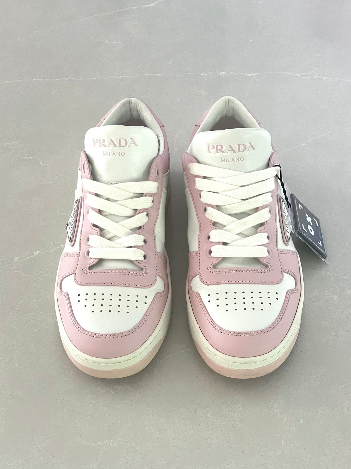 Prada Downtown leather trainers sneakers
