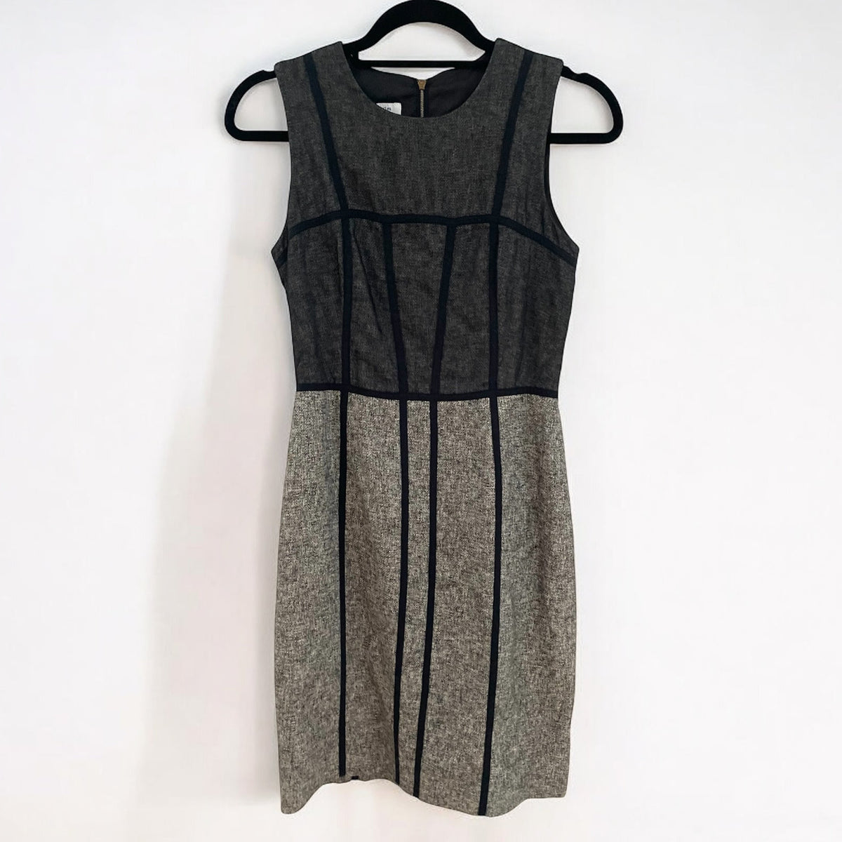 Judith & Charles Designer Black and Gray Women's Fitted Dress