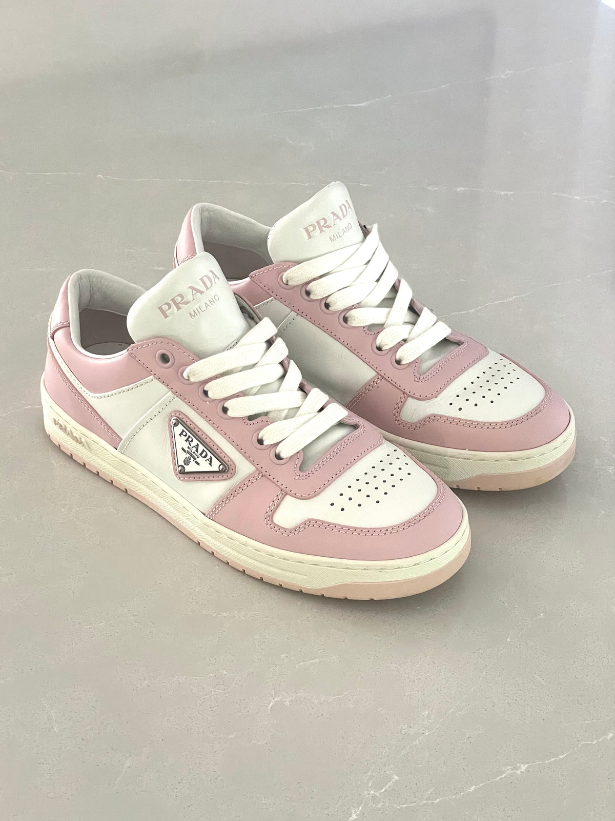 Prada Downtown leather trainers sneakers