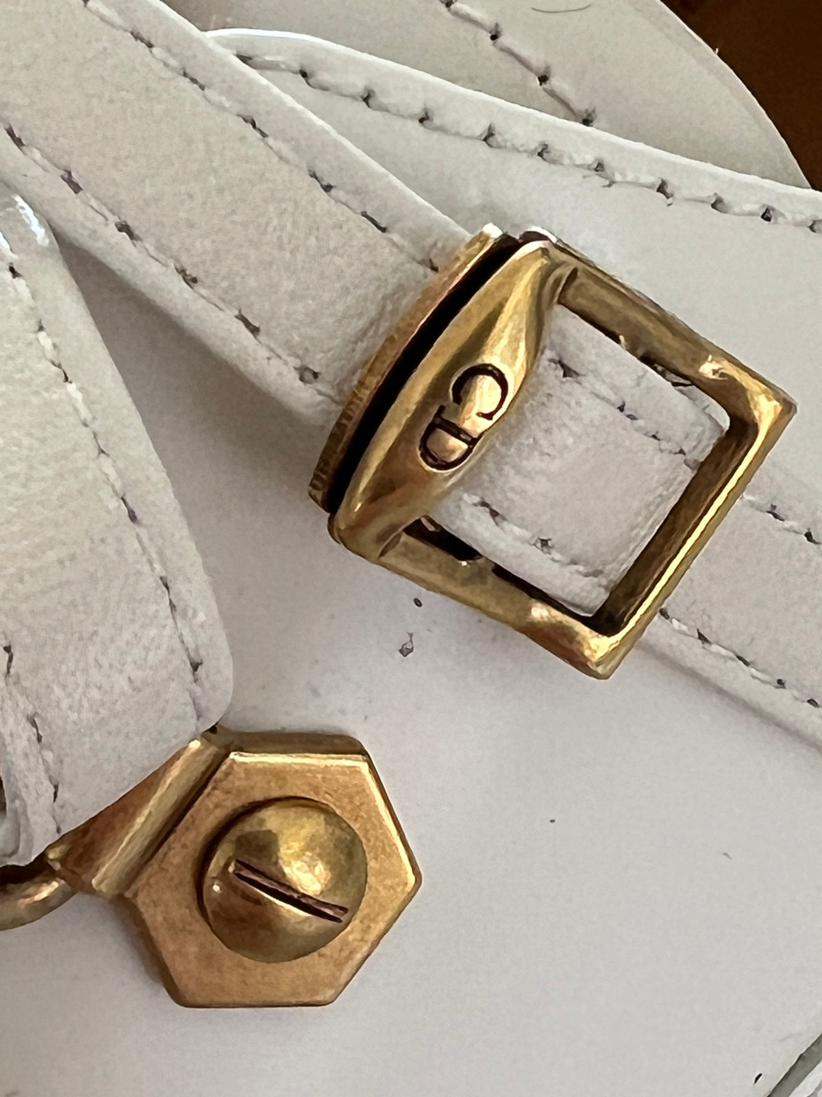 Dior Paris Oxford Derbies Ivory Lug-Sole with Gold Hardware