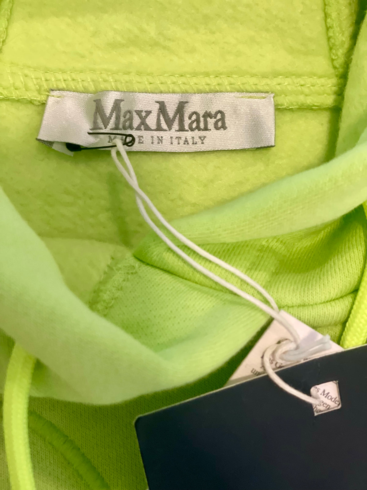 Max Mara Muted Neon Lime Green Hoodie and sweatpants