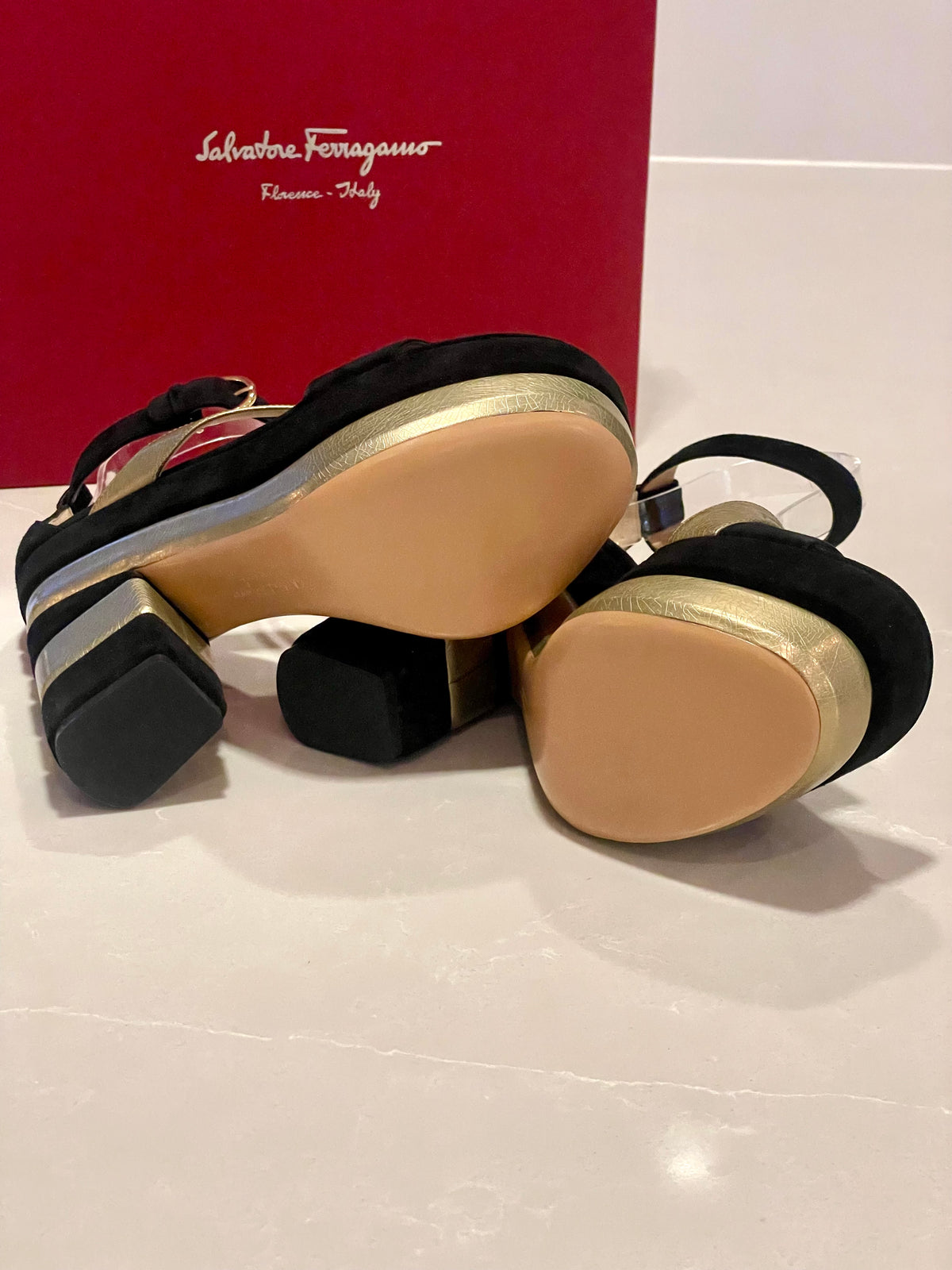 Salvatore Ferragamo Rare Sculptural Platform Heels