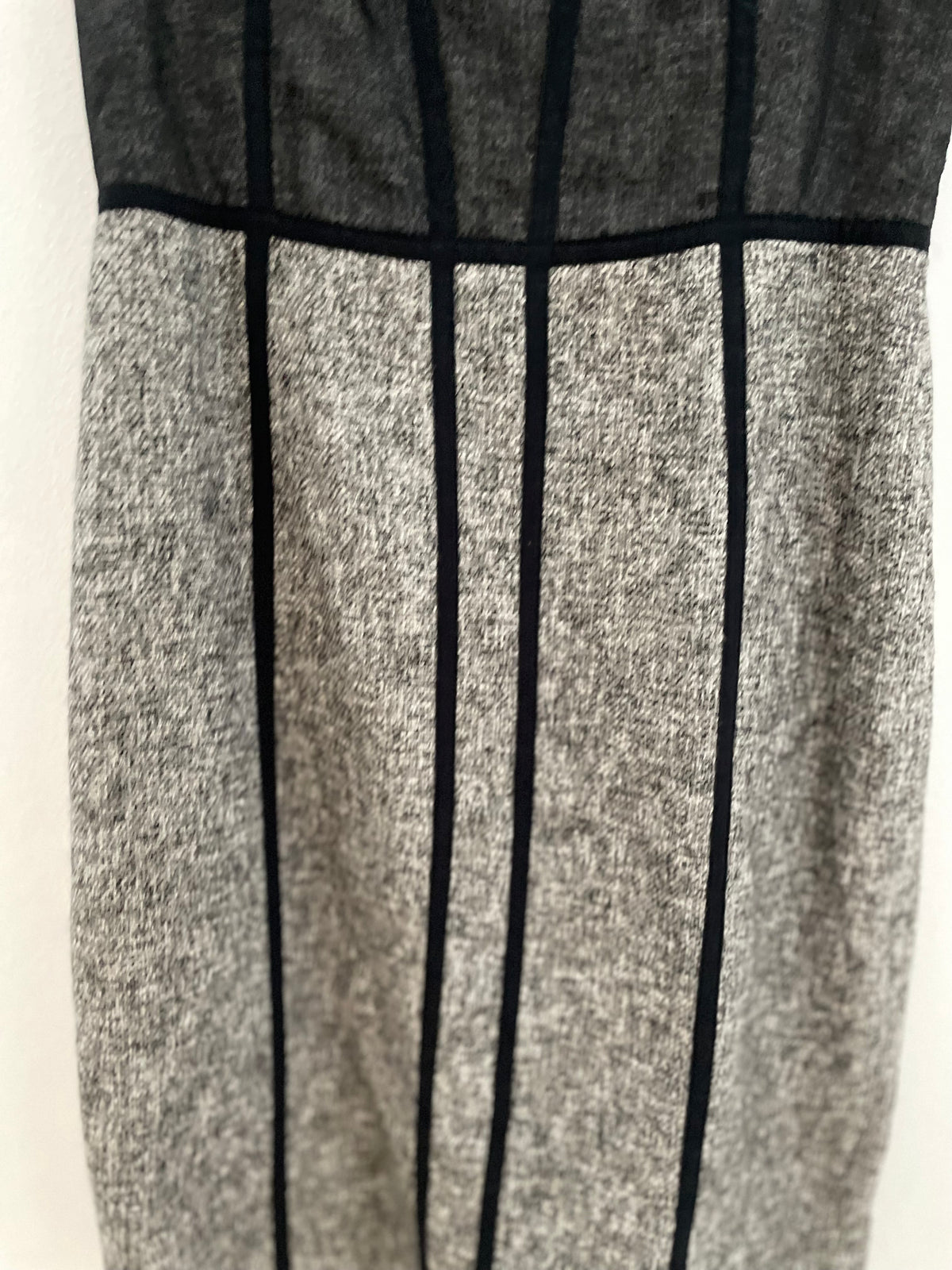 Judith & Charles Designer Black and Gray Women's Fitted Dress