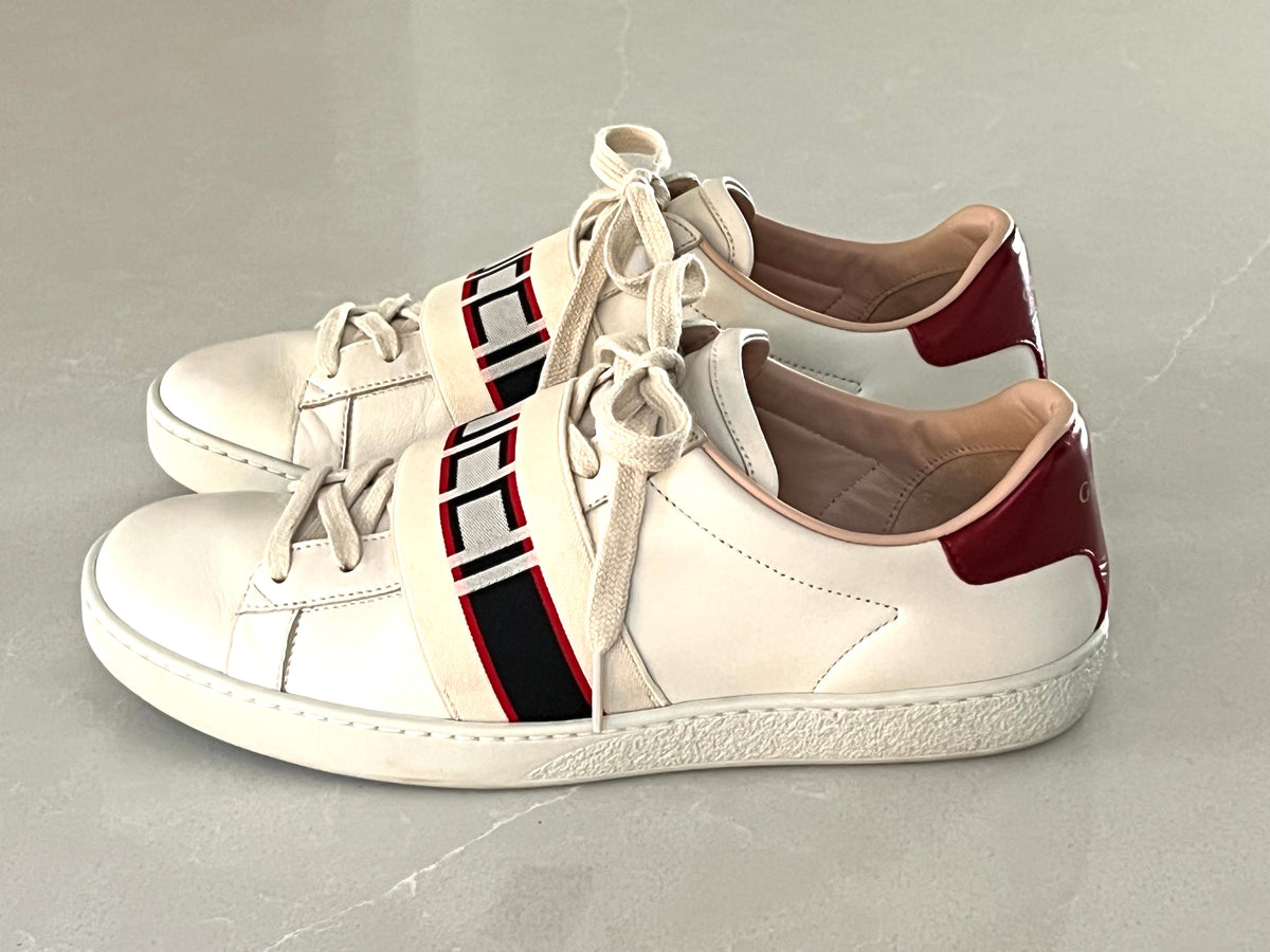 Gucci Ace Cream Leather Low-top Woman’s sneakers