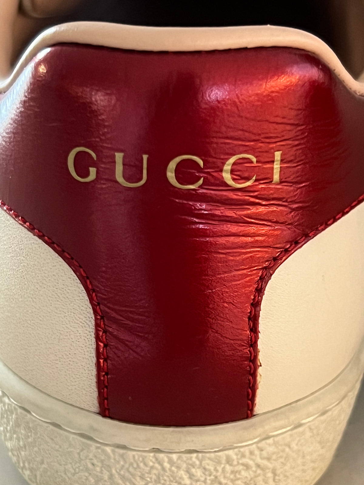 Gucci Ace Cream Leather Low-top Woman’s sneakers