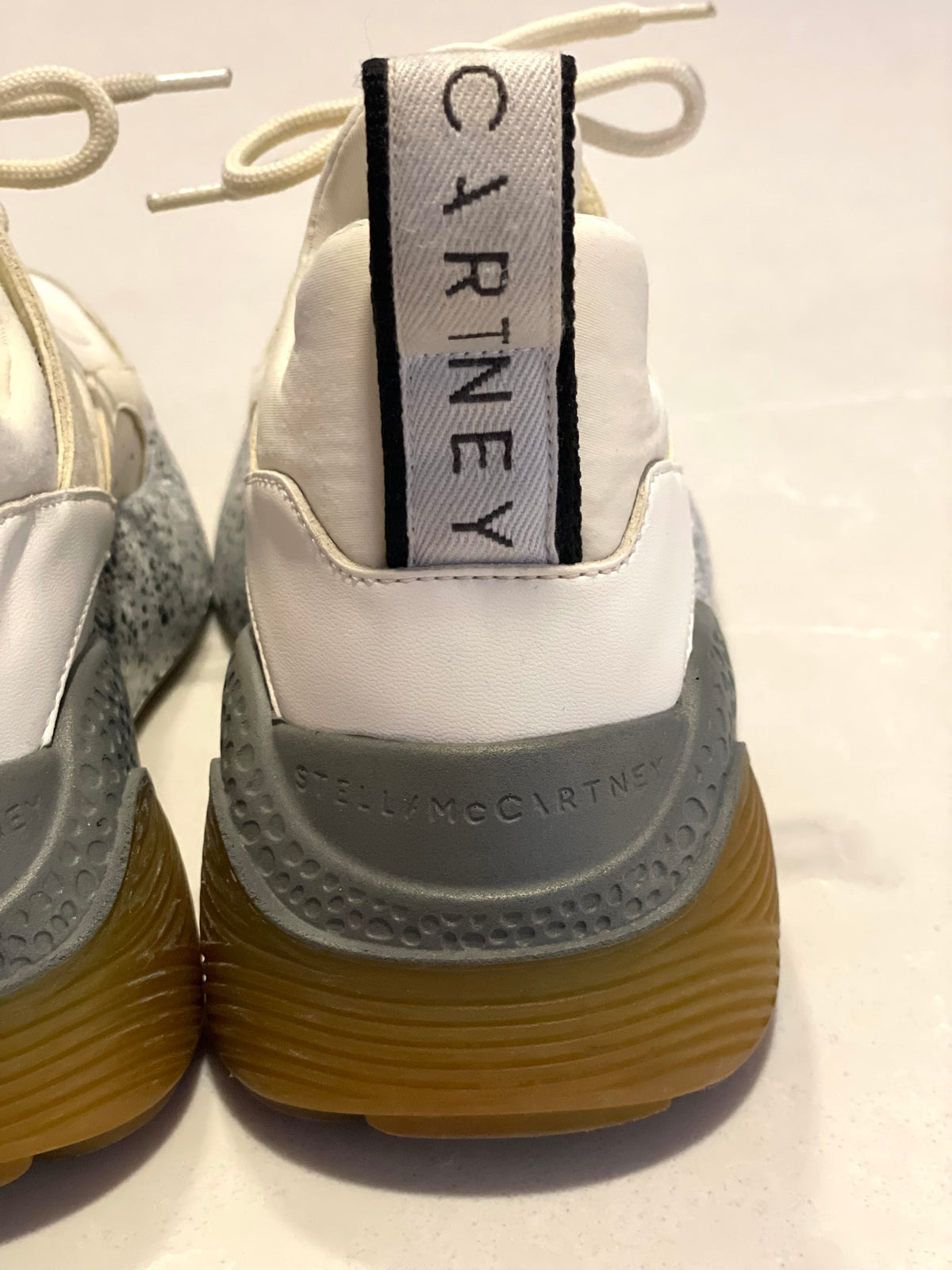 Stella McCartney Eclypse Cream and Gray Sneakers