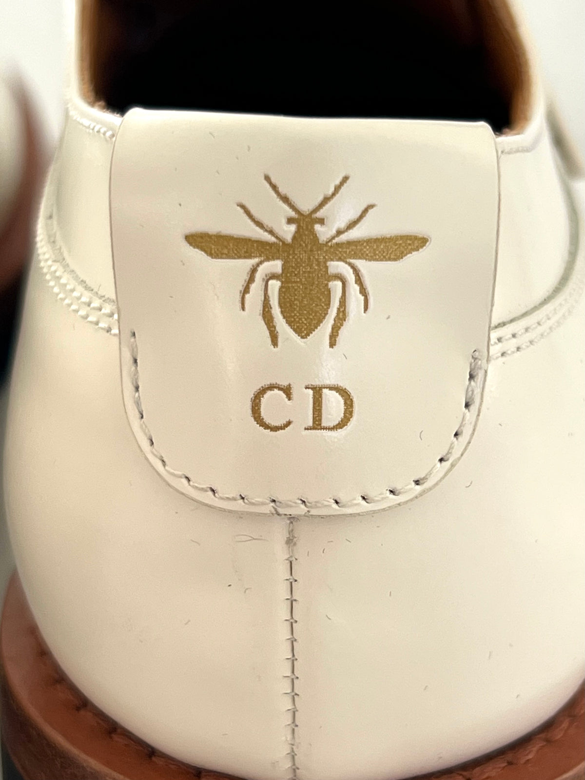 Dior Paris Oxford Derbies Ivory Lug-Sole with Gold Hardware