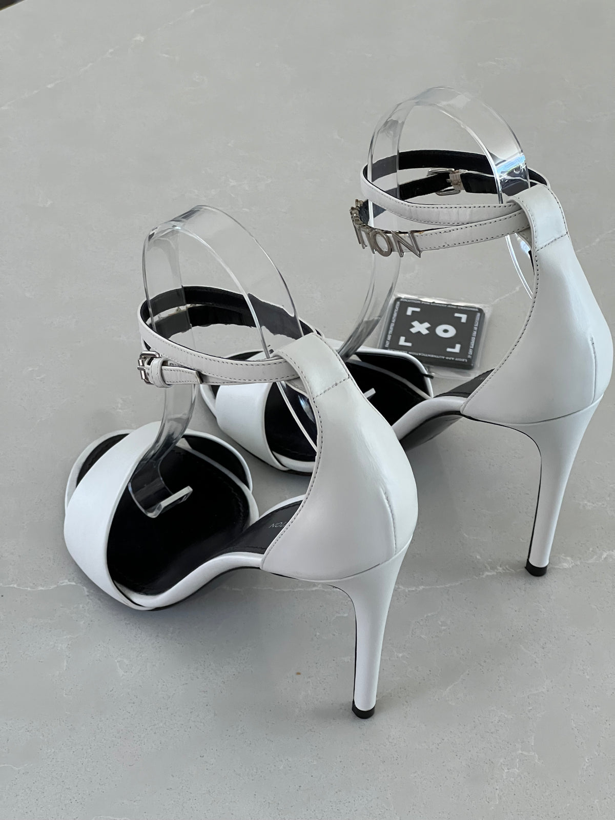 Louis Vuitton Strapy Leather Ankle-Strap Stiletto Sandals