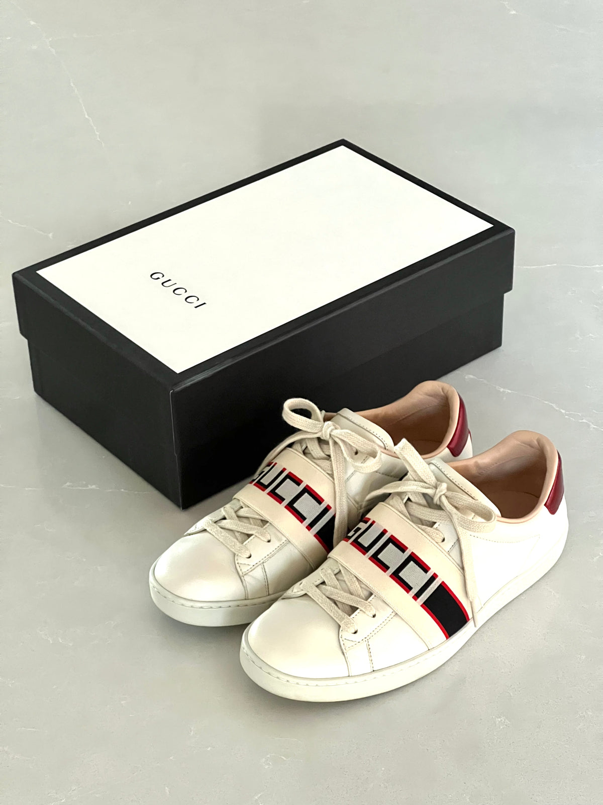 Gucci Ace Cream Leather Low-top Woman’s sneakers
