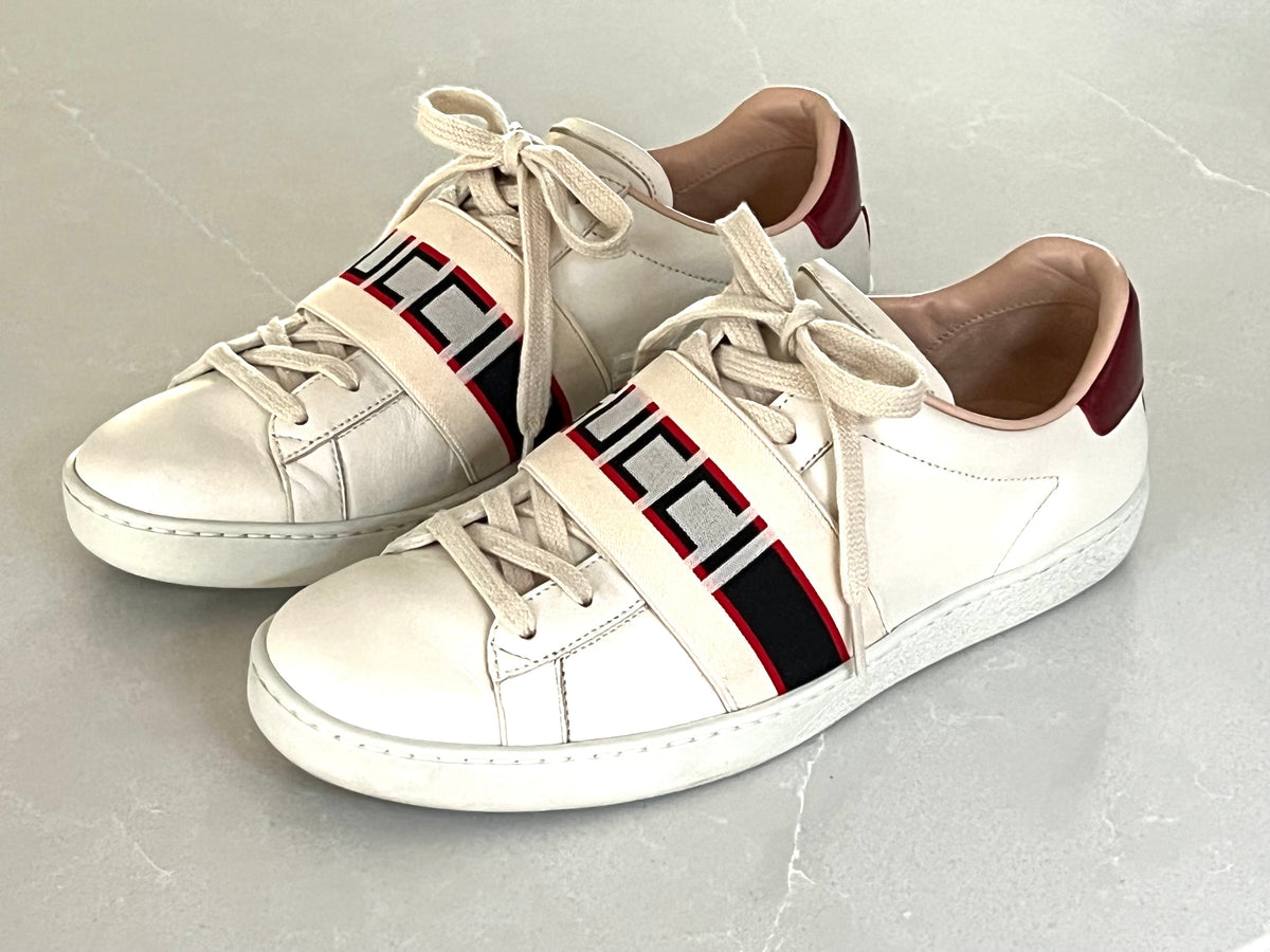 Gucci Ace Cream Leather Low-top Woman’s sneakers
