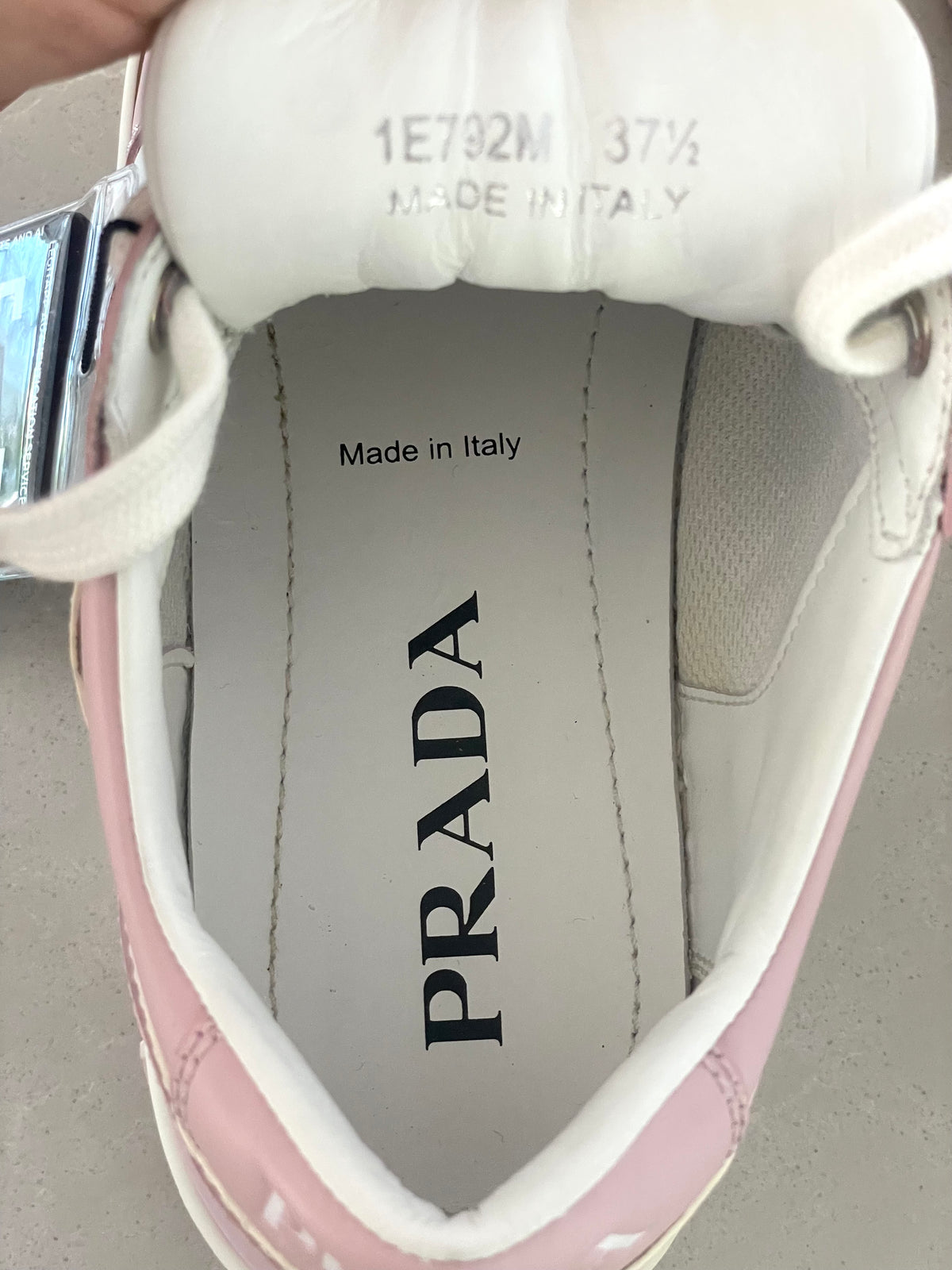 Prada Downtown leather trainers sneakers