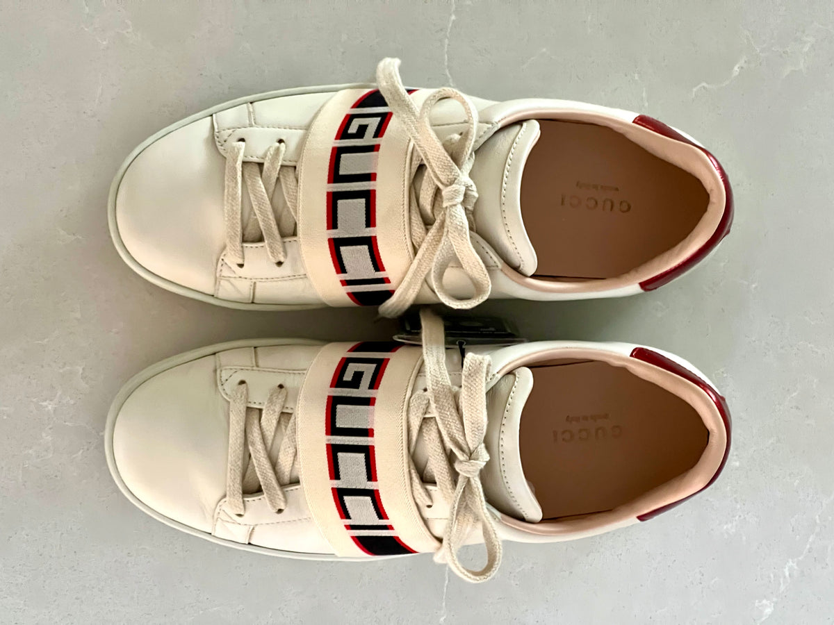Gucci Ace Cream Leather Low-top Woman’s sneakers