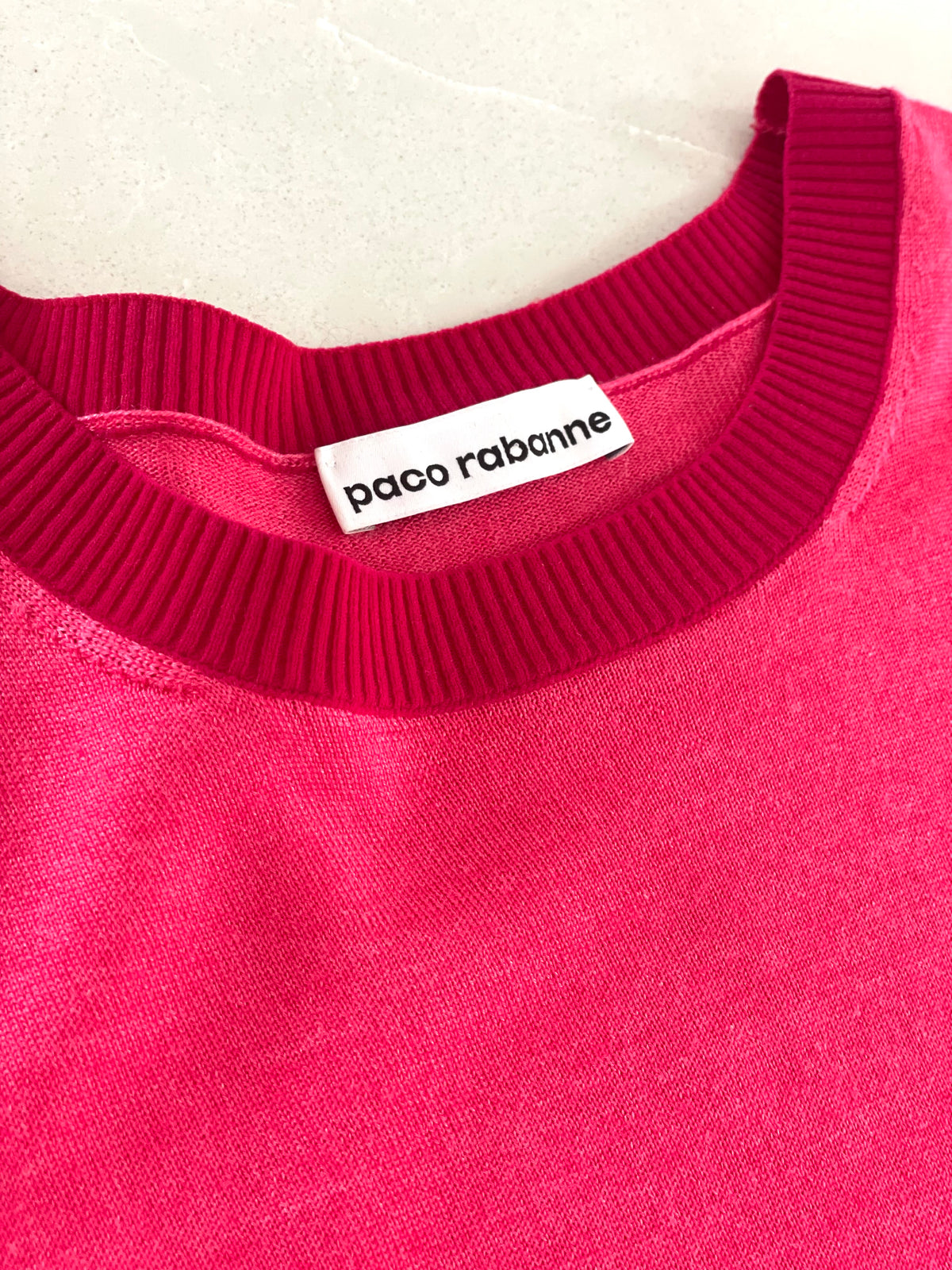 Paco Rabanne Mini Dress Wool and Silk thin knit