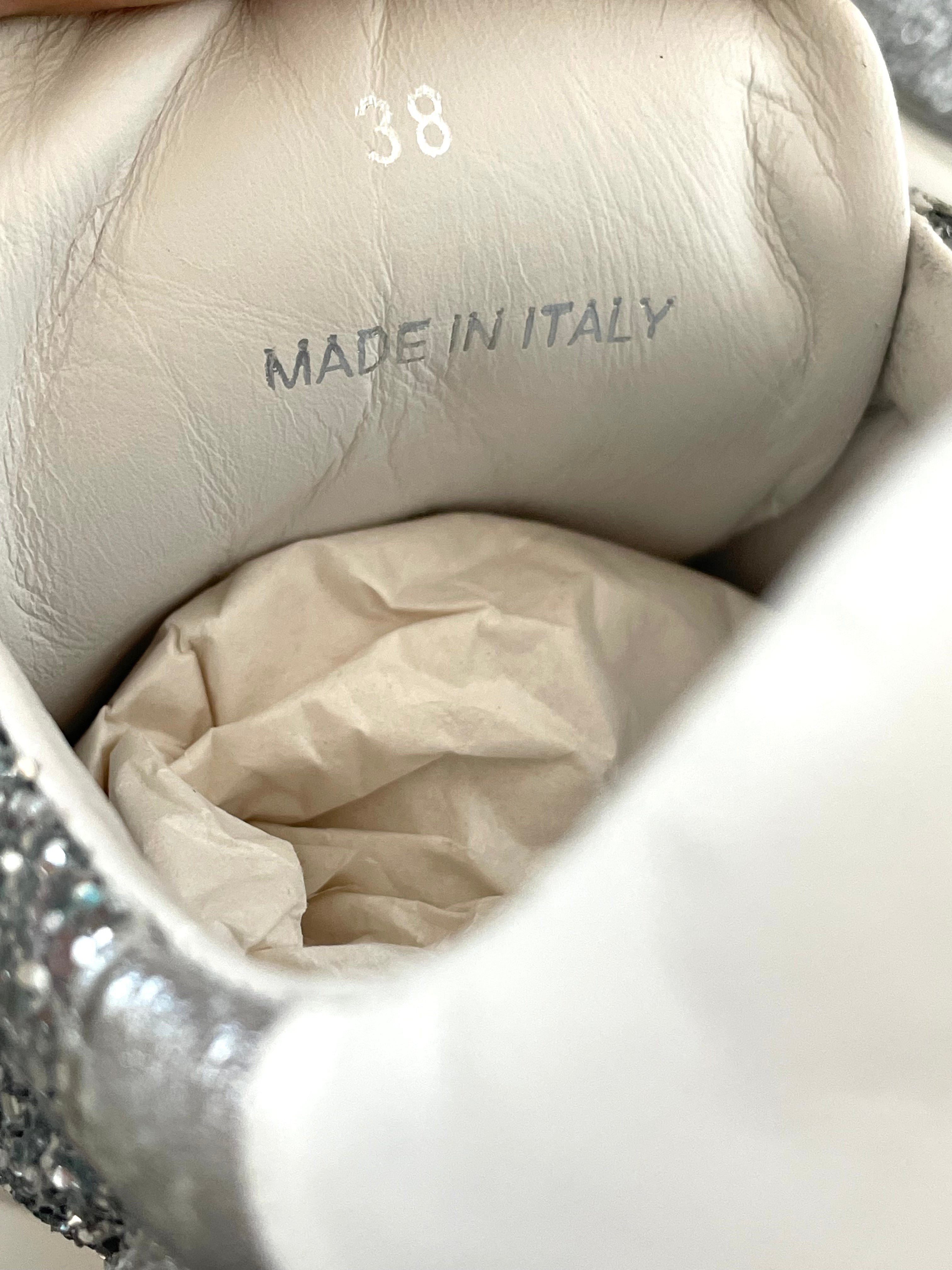 Jimmy Choo Raine Silver Mix Chunky Sneakers